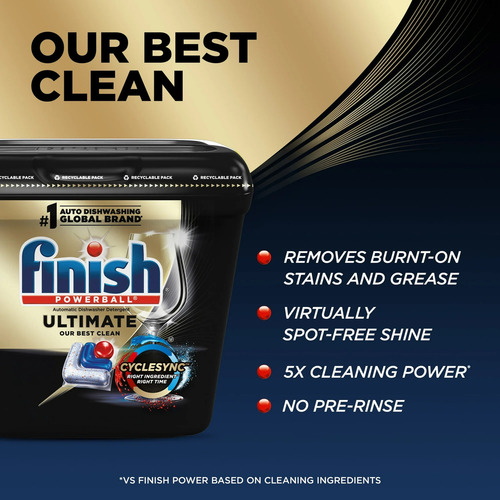 Finish Ultimate Dishwasher Detergent, Premium 28 Ct