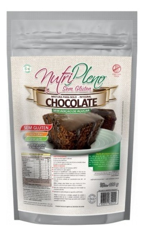 Mistura P/bolo Chocolate Vegano S/adição De Açúcar Nutri400g