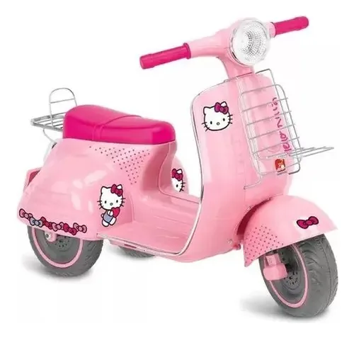 comprar Mini Veículo Elétrico Hello Kitty 6v Lambreta Rosa