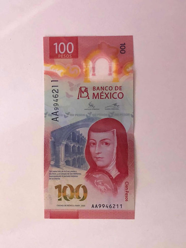 Venta De Billete $100 Pesos Serie Aa99 Remate!