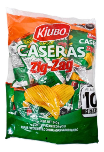 Papa Casera Ondulada Zig-zag  10 Pz De 26 Gr C/u