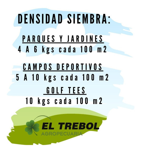 Cesped Calidad Superior Rye Grass Anual Yapa Bolsa X 5 Kgs