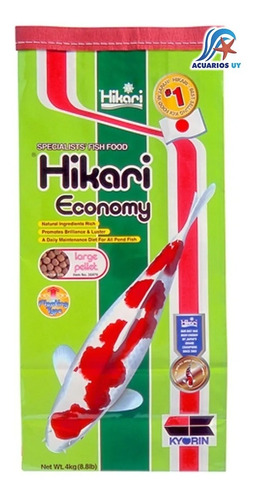 Alimento Peces Agua Fría Carpas. Hikari Economy Medium 4kg
