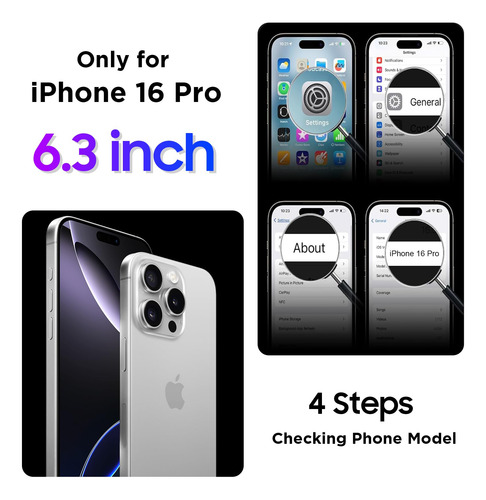 Capa Impermeável Temdan Compatível Com iPhone 16 Pro 6.3