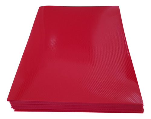 Tapa Plástica Para Encuadernación Rojo  A4 X50 | Anillado