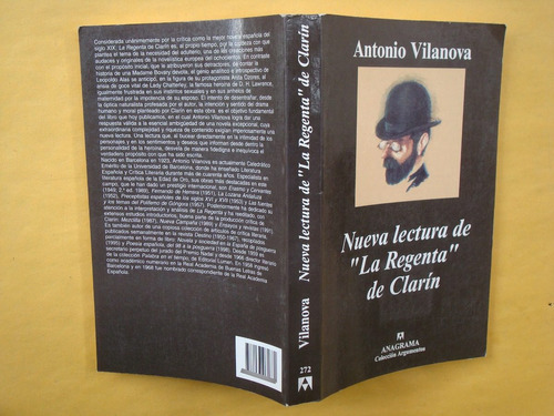 Antonio Vilanova, Nueva Lectura De ¿la Regenta¿ De Clarín, A