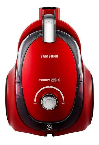 Aspiradora Samsung Sin Bolsa 2000 W Roja Vc20ccnmarf Color Rojo