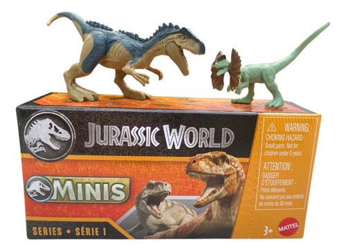 Allosaurus & Dilophosaurus Minis Chaostheory Jurassic World (Usado)
