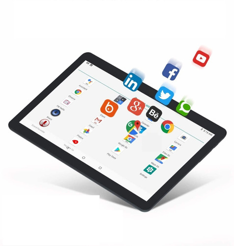 Tablet 10.1  Android 10 Mem 2+32 Bt Qcore Cam 2+8 + Teclado 