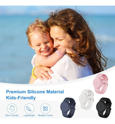 Pulsera Airtag Impermeable Hlhgr Para Ninos, Pulsera Airt...