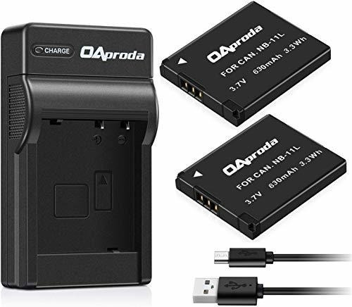 Oaproda 2 Pack Nb-11l /nb-11lh Batería Y Cargador Usb Para