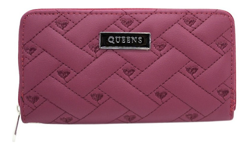 Queens Billetera Mujer Cuero Sintético Urbana Qw13 2z Negro