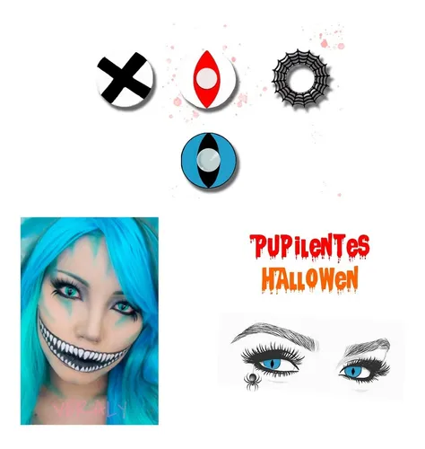Pupilentes Hallowen Sharingan Zombie Cosplay Disfraz Cuotas sin