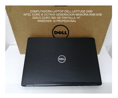 Laptop Dell Latitude 5490 Ci5 Ram 8gb Dd500gb 14  Win 10 Pro (Reacondicionado)