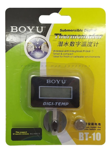 Boyu Termometro Digital Quadrado Bt-10 Submerso P/ Aquarios