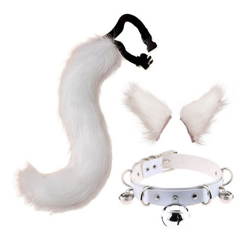 Disfraz De Cosplay Furry Cat Ears Tail Wolf Fox