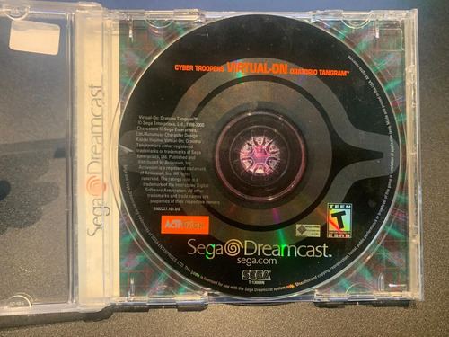 Cyber Troopers Virtual-on Oratorio Sega Dreamcast Sin Manual