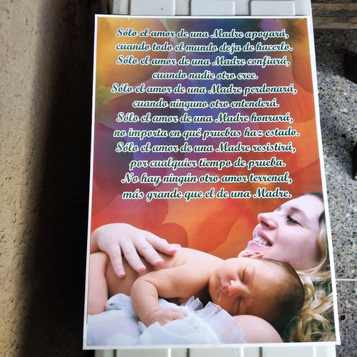 Afiche Con Mensaje Para Mamá 