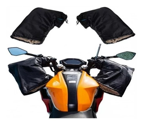 Cubre Manos O Puños Para Moto Forrado Invierno X3 Pares