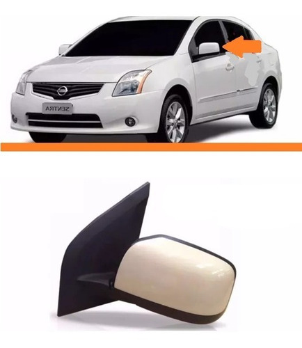 Retrovisor Sentra 2010 2011 2012 2013 Lado Esquerdo Eletrico