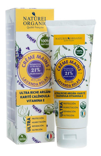 Crema De Manos Lavanda Relax - Naturel (50 Gr)