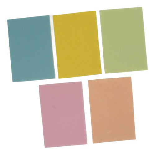 Bloques De Goma Para Tallar De 5 Colores, 5 Unidades, 4 X 6