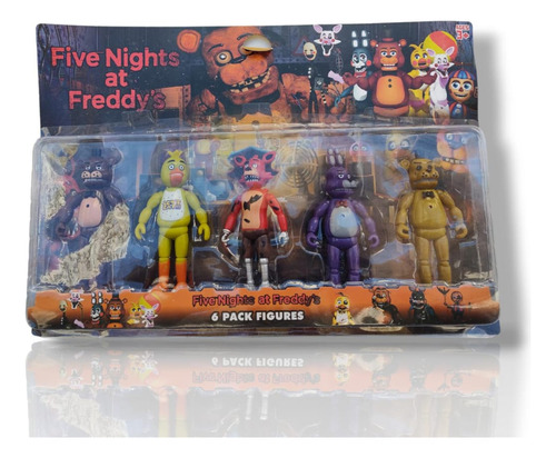 Muñecos Freddy Five Nights Blíster 5 Artículos 