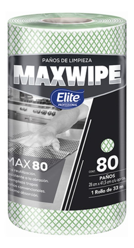 Paños De Limpieza - Maxwipe Max80 - Rollo Por 80 Paños