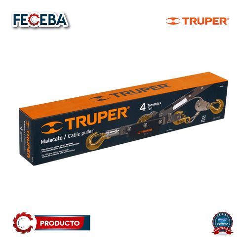 Malacate De 4 Toneladas, Truper 14727