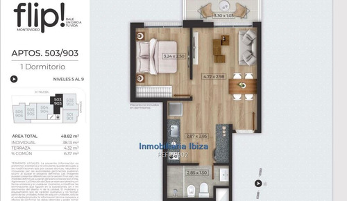 Imagen 10 de 15 de Cordón Sur Proyecto 1 Dormitorio Desde U$d 124.500