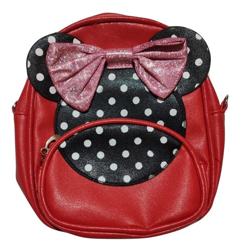 Bolsa de excursión para niños, hermosa mochila para niñas de Minnie Mouse, color rojo