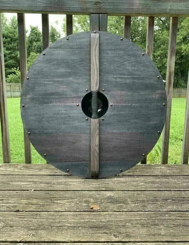 Escudo Medieval Escudo Vikingo Grande De Madera Y Metal