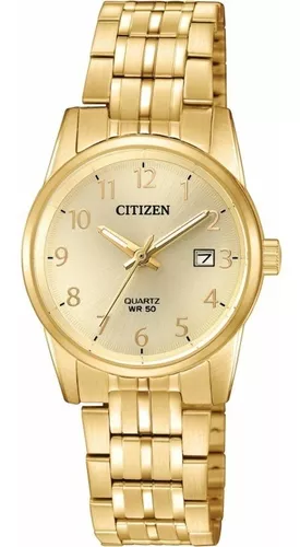 Reloj Citizen Mujer Fechador Wr50 Grabado Gratis