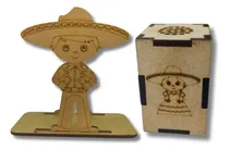 Comprar Recuerdo Servilletero 24pz + Salero 24pz Mdf Personalizado