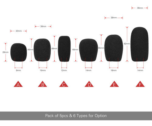 Fundas Para Micrófono Micrófono Parabrisas Pack Mini Headset