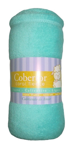 Cunero Cobija Para Bebé Coral Liso 100x70 Cm Color A Elegir