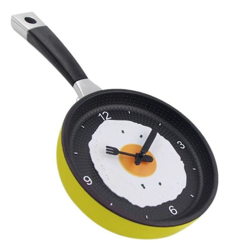 Reloj De Pared Con Forma De Olla Y Sartén Con Huevos Fri [u]