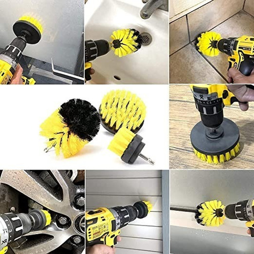 Imagen 2 de 3 de Cepillos De Limpieza Para Taladro Set X10 Auto Hogar Tapiz