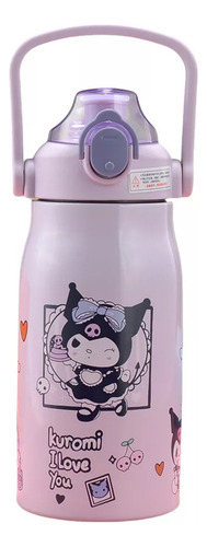 1000ml Kuromi/stitch Taza Termo Acero Inoxidab Personalizada