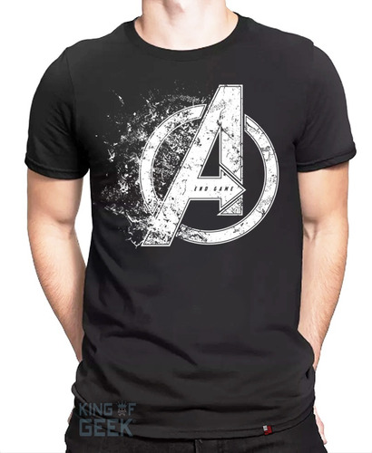 Camiseta Avengers Vingadores Logo Endgame Capitão America 