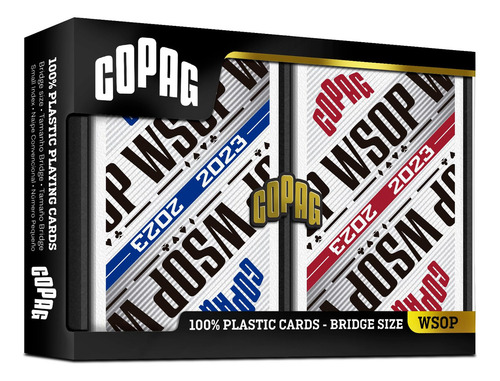 Juego De Cartas De Plástico Wsop 100% Moderno Doble Cubierta