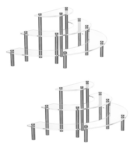 Yestbuy - Juego De 2 Soportes De Exhibición De Acrílico