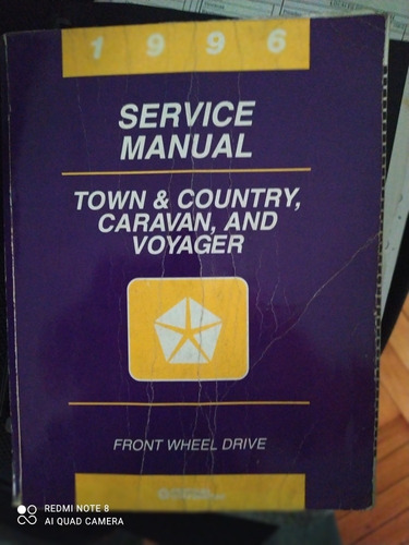 Manual De Servicio Chrysler Town, Caravan, Voyager Impreso