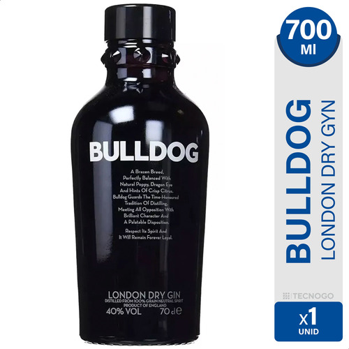 Gin Ginebra Bulldog London Dry 700ml Importado Premium Ml