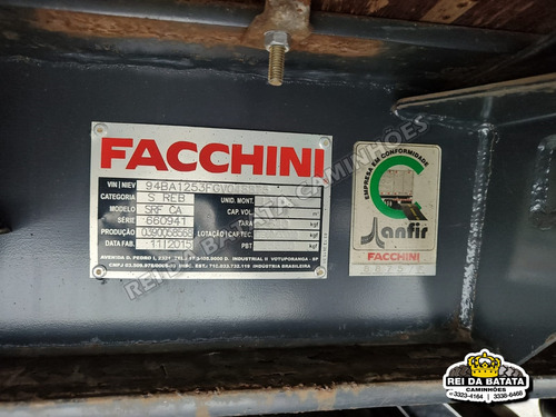 Carreta Semi Reboque Graneleiro Facchini 3 Eixo Mola C Pneus