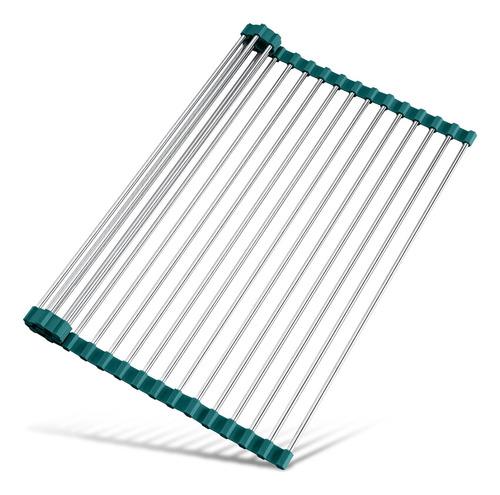 Estante Para Secar Platos Enrollable De Acero Inoxidable Tom