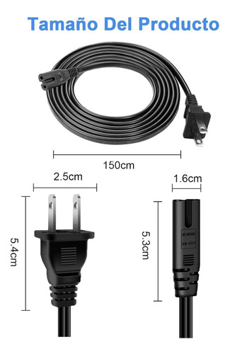 Cable De Corriente Alimentación Bocina Kaiser Msa-7515mx 1.5