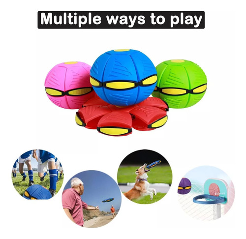 K Pelota Elástica Interactiva Ufo Transformation Ball Glow
