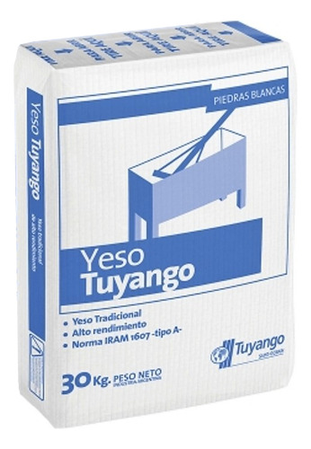 Yeso Blanco Bolsa X 30kg Tuyango Blanco