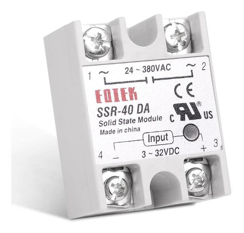 Relay, Relevador De Estado Sólido 40a Ssr 40da Dc-ac 3-32vdc